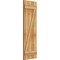 Ekena Millwork Joined Board-n-Batten Shutters w/Z-Bar, Rough Sawn Western Red Cedar, 16 1/8W x 50H, PR RBJ06Z16X050RWR - alternate 5
